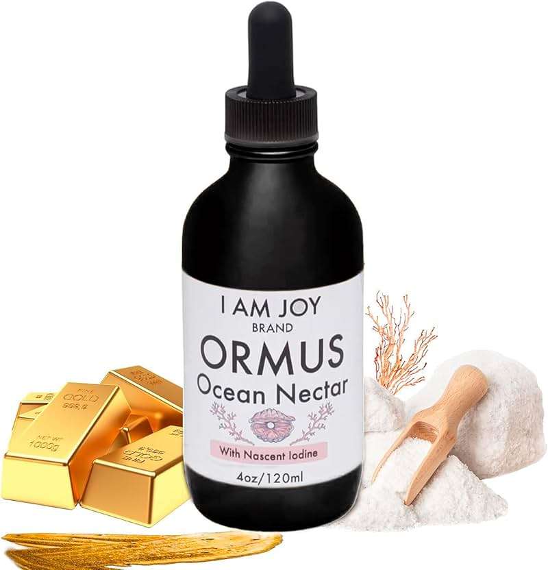 I Am Joy co. Ormus Ocean Nectar Monoatomic Gold with Iodine Designed to Decalcify the Pineal Gland, Support Thyroid and Increase Feelings of Alertness, Clarity of Thought and Energy 4oz - Image 2