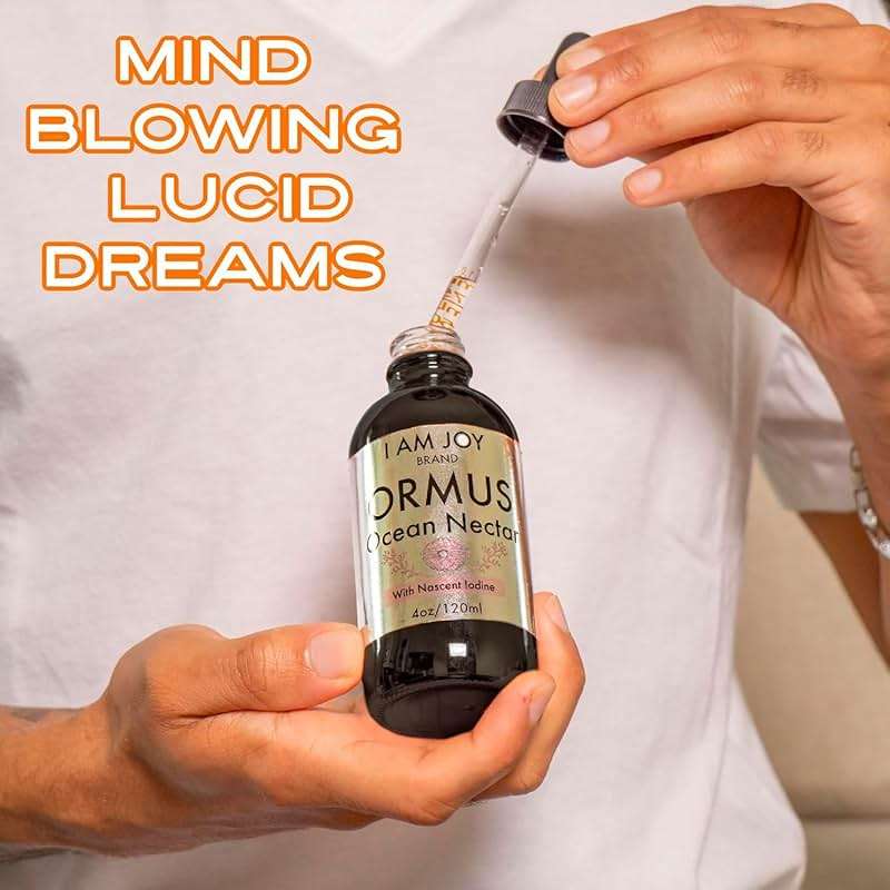 I Am Joy co. Ormus Ocean Nectar Monoatomic Gold with Iodine Designed to Decalcify the Pineal Gland, Support Thyroid and Increase Feelings of Alertness, Clarity of Thought and Energy 4oz - Image 6