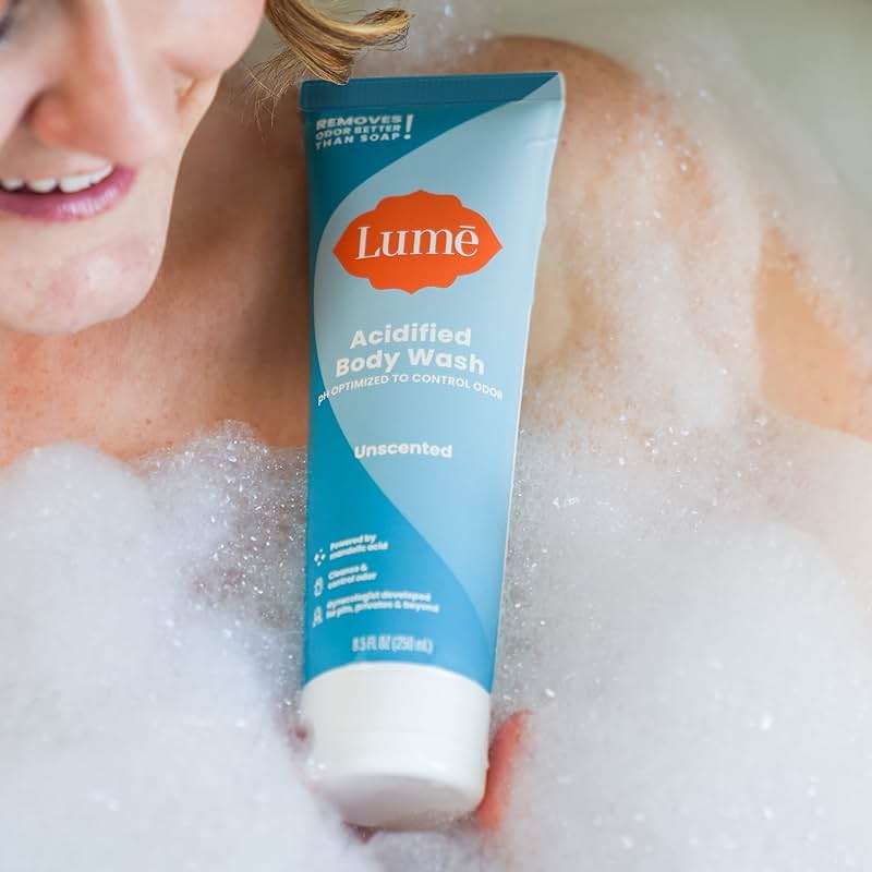 Lume Acidified Body Wash - 24 Hour Odor Control - Removes Odor Better than Soap - Moisturizing Formula - Formulated Without SLS or Parabens - OB/GYN Developed - 8.5 ounce (Unscented) - Image 4