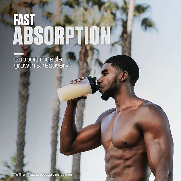 Dymatize ISO100 Whey Protein Powder Isolate, Gourmet Vanilla, 25g of Protein, 5.5g BCAAs, Less Than 120 Cal., Gluten Free, 1g Fat, 1g Sugar, 2g Carb (20 Servings) - Image 6