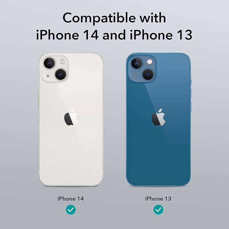 ESR for iPhone 14/iPhone 13 Case, Compatible with MagSafe, Shockproof Military-Grade Protection, Scratch-Resistant Back, Magnetic Phone Case for iPhone 14/iPhone 13, Classic Hybrid Case, Clear - Image 2