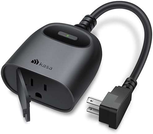 Kasa Outdoor Smart Plug, Smart Home Wi-Fi Outlet Timer, Max Load 15A/1875W, IP64 Weather Resistance, Compatible with Alexa, Google Home & SmartThings, No Hub Required, ETL Certified(KP401) - Image 1