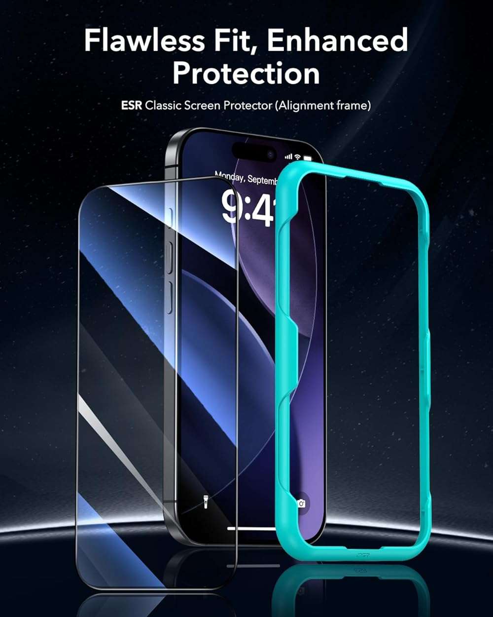 ESR 3 Pack for iPhone 17e/iPhone 16e/iPhone 14/iPhone 13/13 Pro Screen Protector, [9H Hardness] [Military Grade Shatterproof] Full Coverage Tempered Glass Film with Easy Installation Tool, HD Clear, Scratch Resistant - Image 2