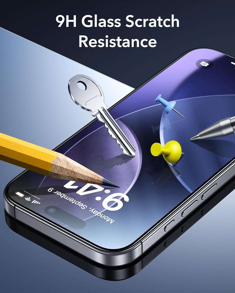 ESR 3 Pack for iPhone 17e/iPhone 16e/iPhone 14/iPhone 13/13 Pro Screen Protector, [9H Hardness] [Military Grade Shatterproof] Full Coverage Tempered Glass Film with Easy Installation Tool, HD Clear, Scratch Resistant - Image 7