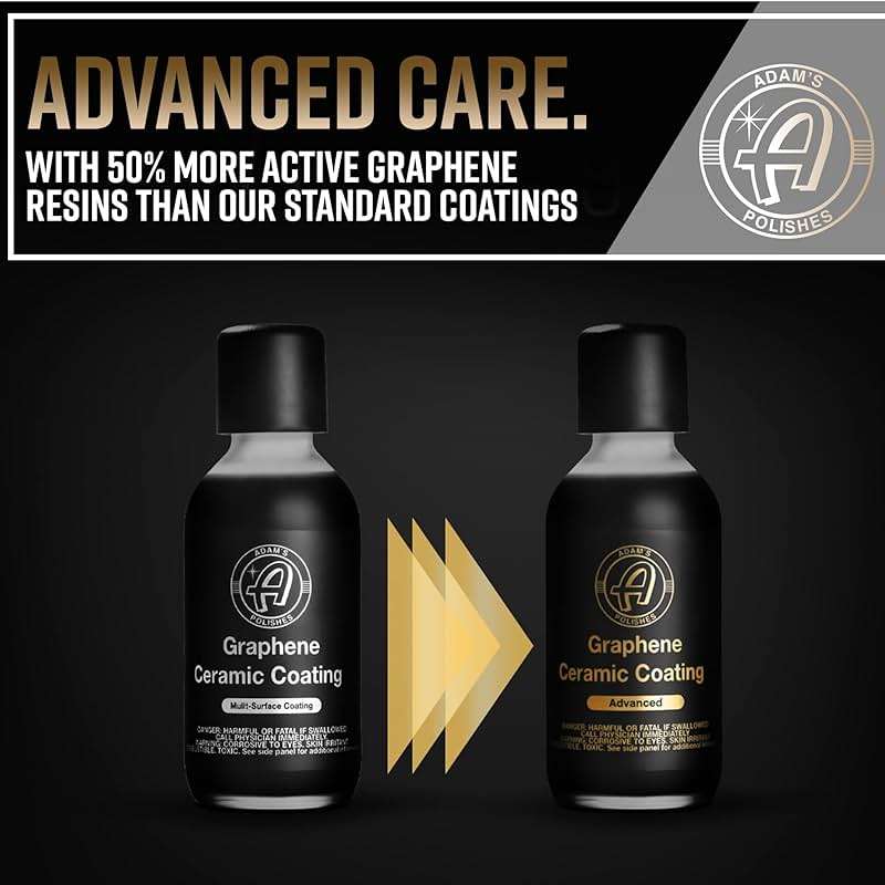 Adam's Polishes Advanced Graphene Ceramic Coating - 10H Graphene Coating for Auto Detailing, 9+ Years of Car Protection & Patented UV Technology - Image 2