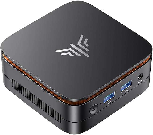KAMRUI Pinova P1 Mini PC Computer, AMD Ryzen 4300U (Beats i3-10110U/3500U), 16GB RAM 256GB SSD, Mini Desktop Computer Support Triple 4K, USB-C, WiFi, Bluetooth, Ethernet for Business, Education, Home - Image 1