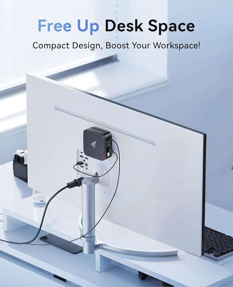 KAMRUI Pinova P1 Mini PC Computer, AMD Ryzen 4300U (Beats i3-10110U/3500U), 16GB RAM 256GB SSD, Mini Desktop Computer Support Triple 4K, USB-C, WiFi, Bluetooth, Ethernet for Business, Education, Home - Image 8