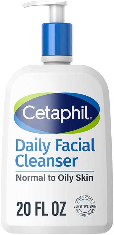 Cetaphil Face Wash, Daily Facial Cleanser for Sensitive, Combination to Oily Skin, 20 oz, Gentle Foaming, Soap Free, Hypoallergenic - Image 1