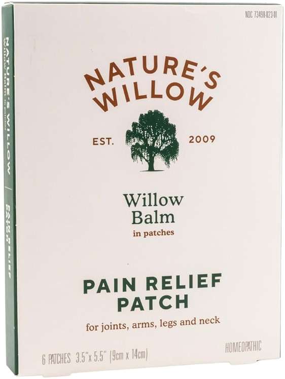 Nature's Willow Relief Patches – Fast-Acting, Plant-Based Topical Solution to Help with Sore Muscles & Joints | 6 Patches per Pack | 1-Pack - Image 1