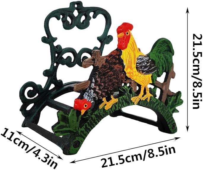 Cast Iron Heavy Duty Wall Mount Hose Hanger, Solid Metal Sturdy Decorative Water Hose Rack/Organizer, Easy to Install and Hold Up to 50/75/100 ft - Image 3