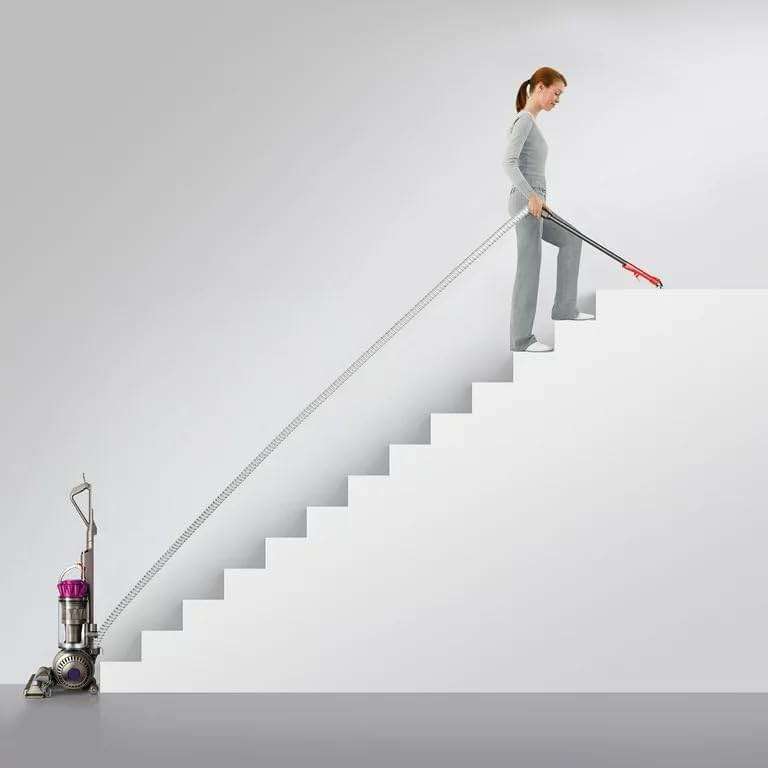 Dyson Ball MultiFloor Upright Vacuum: High Performance HEPA Filter, Bagless Height Adjustment,Strongest Suction,Telescopic Handle,Self Propelled Rotating Brushes, Fuchsia - Image 5