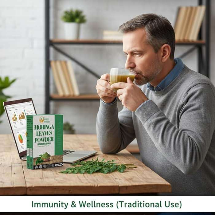 Herbs Botanica Moringa Powder 5.3 oz (150g) Organic Moringa Oleifera Leaf Powder Raw Green Superfood High in Plant-Based Protein, Iron & Vitamins Non-GMO, Vegan, Gluten Free Moringa Leaf Powder - Image 3