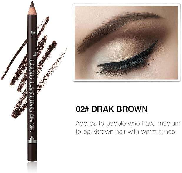 SUMEITANG 12 Pcs Dark Brown Eyebrow Pencil Eyeliner Makeup，Soft Textured，Easy to Color，Waterproof，Long Lasting Eyebrow Tint Pen for Fills in Sparse Areas and Gaps Create a Natural Eye Brow - Image 2