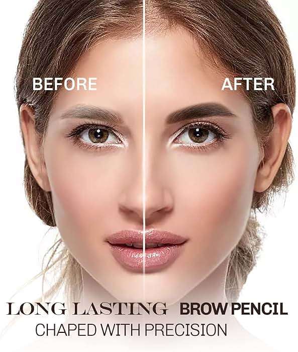 SUMEITANG 12 Pcs Dark Brown Eyebrow Pencil Eyeliner Makeup，Soft Textured，Easy to Color，Waterproof，Long Lasting Eyebrow Tint Pen for Fills in Sparse Areas and Gaps Create a Natural Eye Brow - Image 3