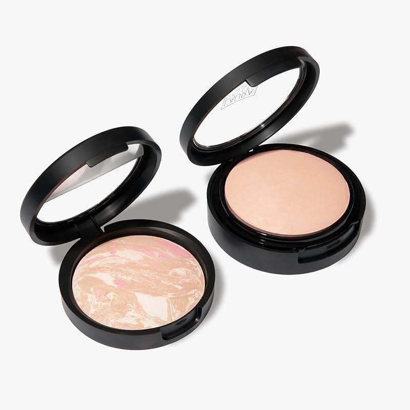LAURA GELLER NEW YORK It Takes Two Foundation Kit: Baked Balance-n-Brighten Color-Correcting + Double Take Baked Full Coverage - Porcelain - Image 1