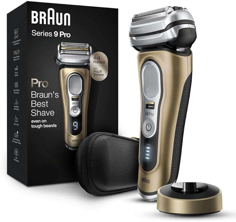 Braun Series 9 Pro 9419s Electric Shaver for Men, Wet & Dry Razor, Shaving Kit with 4+1 Head with ProLift Trimmer - Image 1