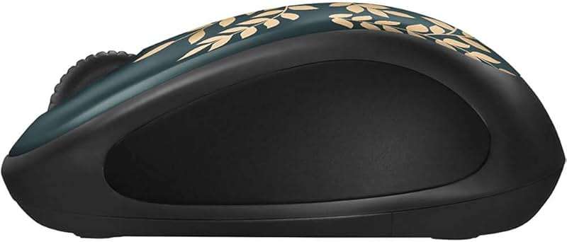 Logitech - Design Collection Limited Edition Wireless Compact Mouse with Colorful Designs - Golden Garden - Image 3