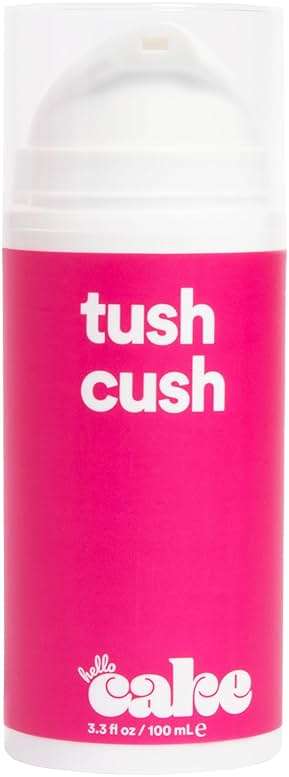 Hello Cake Tush Cush, Silicone and Water-Based Personal Lubricant, Formulated for Anal Use, Hybrid Lube for Men, Women, and Couples, 3.3 fl oz - Image 1