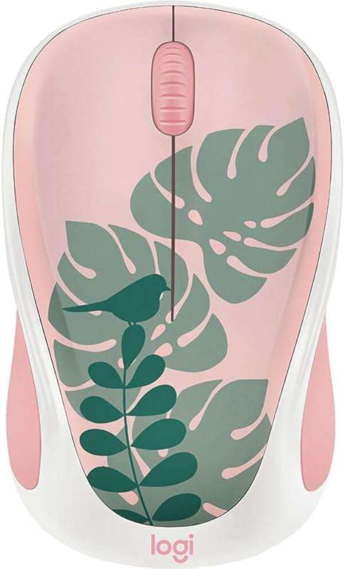 Logitech - Design Collection Limited Edition Wireless Compact Mouse with Colorful Designs - Chirpy Bird - Image 1