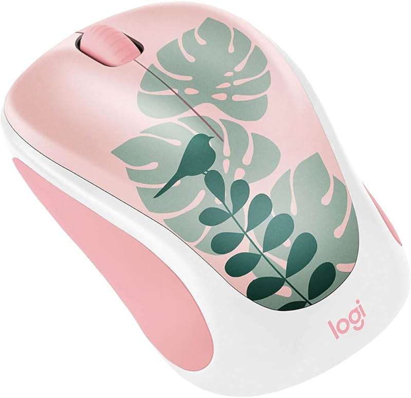 Logitech - Design Collection Limited Edition Wireless Compact Mouse with Colorful Designs - Chirpy Bird - Image 2
