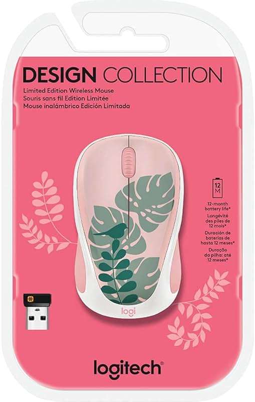 Logitech - Design Collection Limited Edition Wireless Compact Mouse with Colorful Designs - Chirpy Bird - Image 6