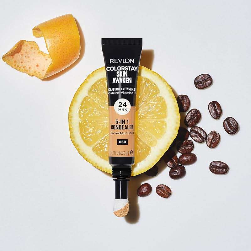 Revlon ColorStay Skin Awaken 5-in-1 Concealer, Lightweight, Creamy Longlasting Face Makeup with Caffeine & Vitamin C, For Imperfections, Dark Circles & Redness, 005 Fair, 0.27 Fl Oz - Image 6