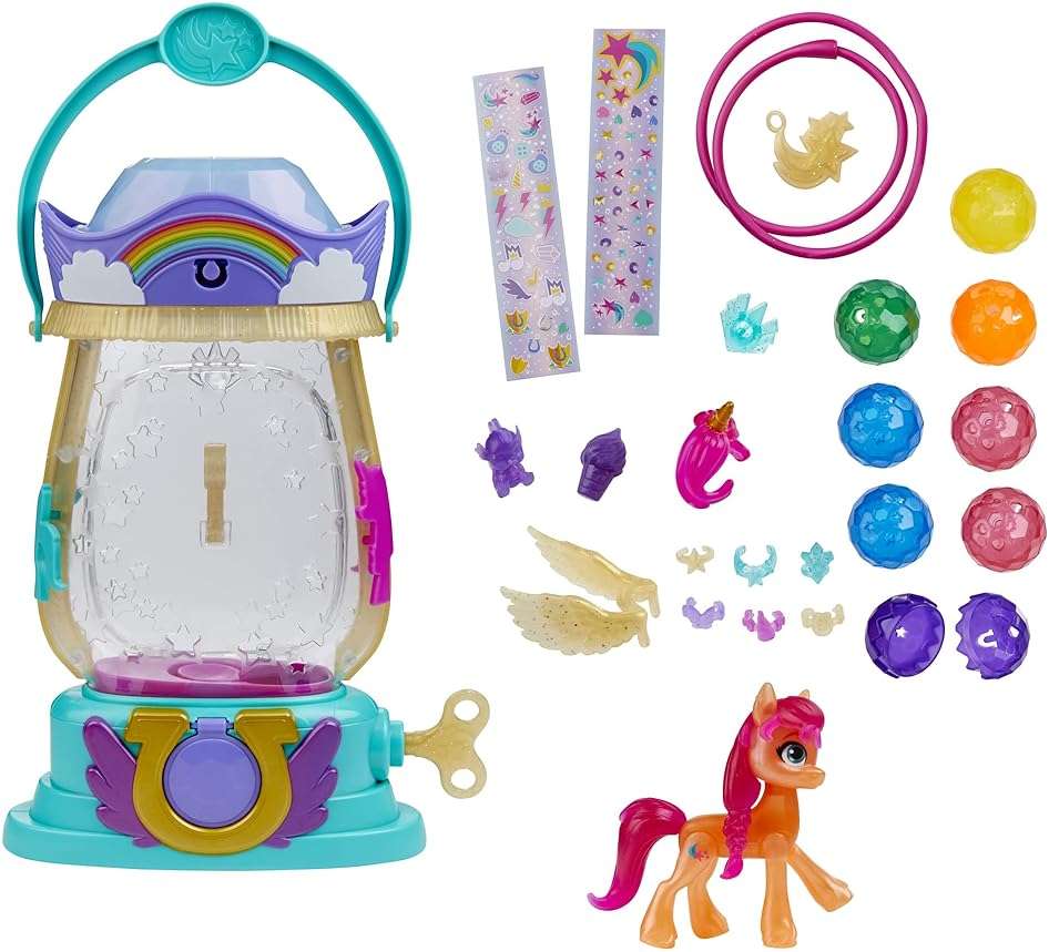 My Little Pony: A New Generation Movie Sparkle Reveal Lantern Sunny Starscout - Light Up Toy with 25 Pieces, Surprise Reveals for Kids - Image 3