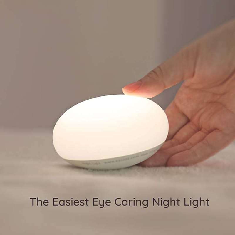 EASZZZ Baby Night Light, Nursery Night Lamp for Breastfeeding, Soft BPA Free Silicone Touch Night Lamp, Eye Caring, Easy Flip Design, Stepless Dimming, 1-Pack - Image 2
