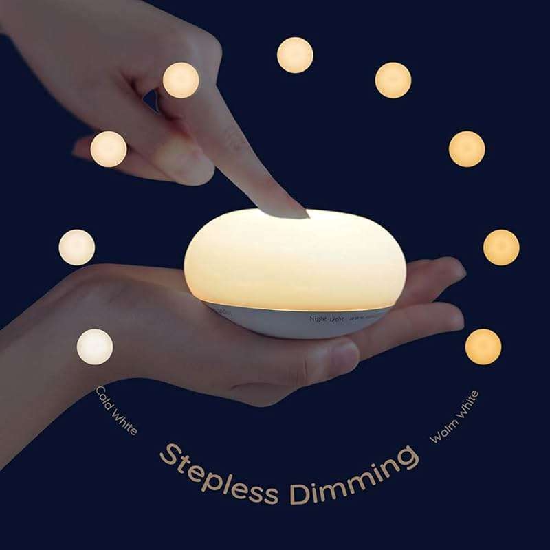 EASZZZ Baby Night Light, Nursery Night Lamp for Breastfeeding, Soft BPA Free Silicone Touch Night Lamp, Eye Caring, Easy Flip Design, Stepless Dimming, 1-Pack - Image 4