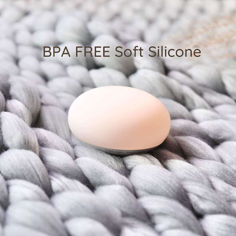 EASZZZ Baby Night Light, Nursery Night Lamp for Breastfeeding, Soft BPA Free Silicone Touch Night Lamp, Eye Caring, Easy Flip Design, Stepless Dimming, 1-Pack - Image 5