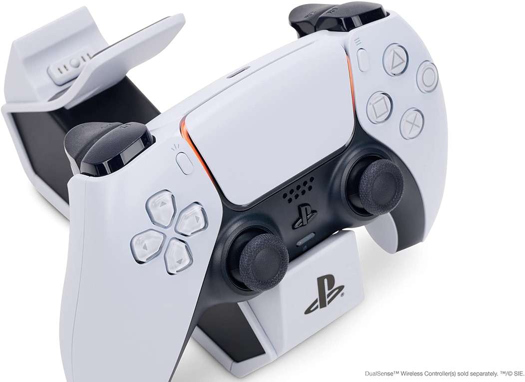 PowerA Twin Charging Station for Dualsense Wireless Controllers, Dualsense Controller Charging, Charge, Sony PlayStation, PS5, Officially Licensed - PlayStation 5 - Image 11
