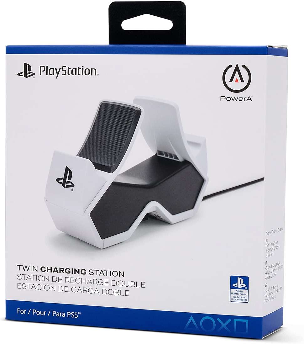 PowerA Twin Charging Station for Dualsense Wireless Controllers, Dualsense Controller Charging, Charge, Sony PlayStation, PS5, Officially Licensed - PlayStation 5 - Image 7