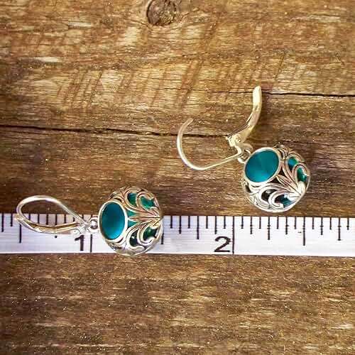 Bottled Up Designs Handmade Vintage Lace Leverback Earrings, Sterling Silver, Eco Friendly, Made in USA, Birthday Gifts, Mothers Day, Women, Anniversary - Image 6