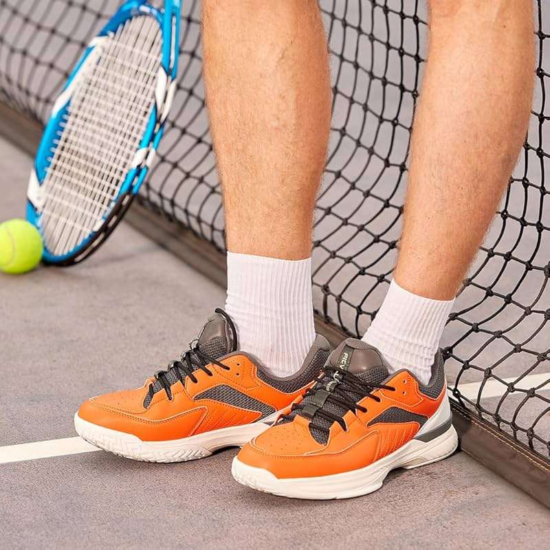 FitVille Men‘s Wide Pickleball Shoes All Court Tennis Shoes with Arch Support for Plantar Fasciitis - Image 7