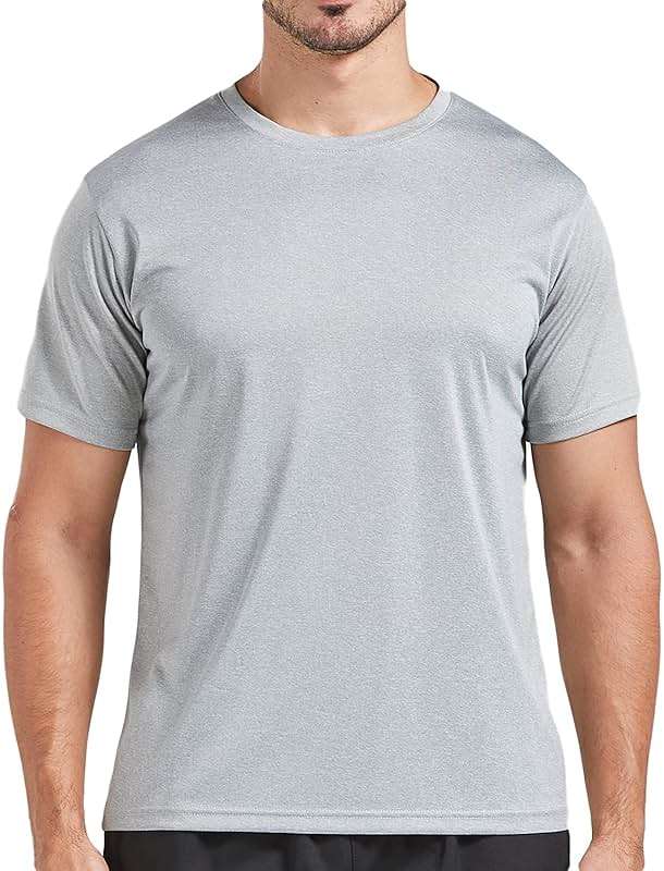 5 Pack Men's Dry Fit T Shirts Athletic Running Gym Workout Short Sleeve Tee Shirts for Men - Image 3