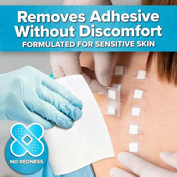 JJ CARE Adhesive Remover Wipes [Pack of 50] - Large Stoma Wipes - Sting Free Adhesive Remover for Skin Ostomy, Stoma, Colostomy Devices and Dressings - Image 5