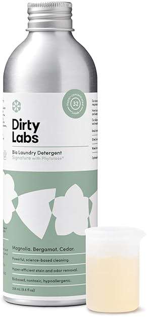 Dirty Labs | Signature Scent | Bio-Liquid Laundry Detergent | 32 Loads (8.6 fl oz) | Hyper-Concentrated | High Efficiency & Standard Machine Washing | Nontoxic, Biodegradable | Stain & Odor Removal - Image 1