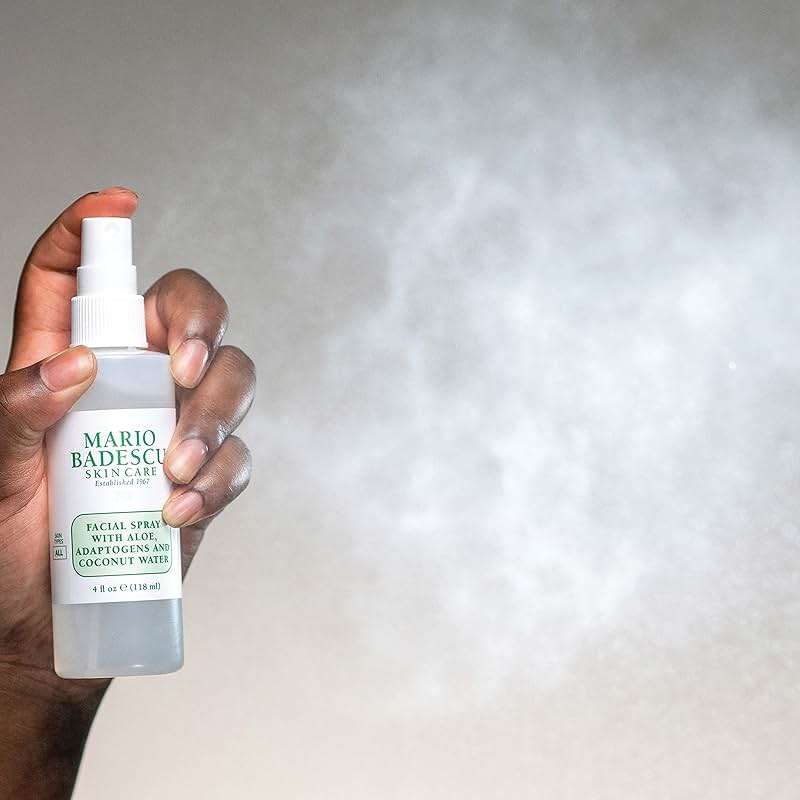 Mario Badescu Facial Spray with Aloe, Adaptogens & Coconut Water – Hydrating Face Mist for Dewy Glow, Lightweight Refreshing Skin Spray with Hyaluronic Acid & Niacinamide - Image 2