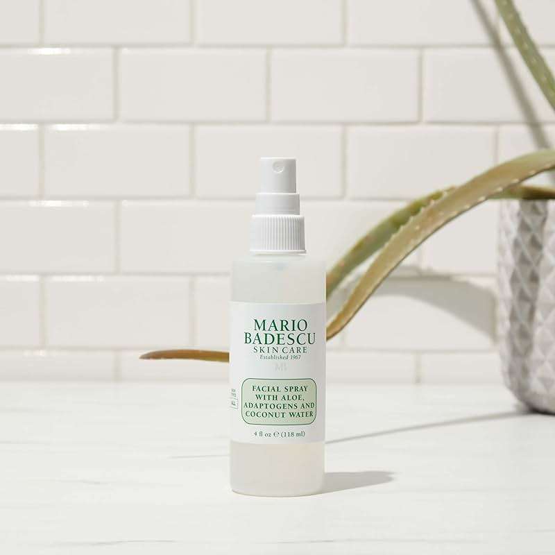 Mario Badescu Facial Spray with Aloe, Adaptogens & Coconut Water – Hydrating Face Mist for Dewy Glow, Lightweight Refreshing Skin Spray with Hyaluronic Acid & Niacinamide - Image 7