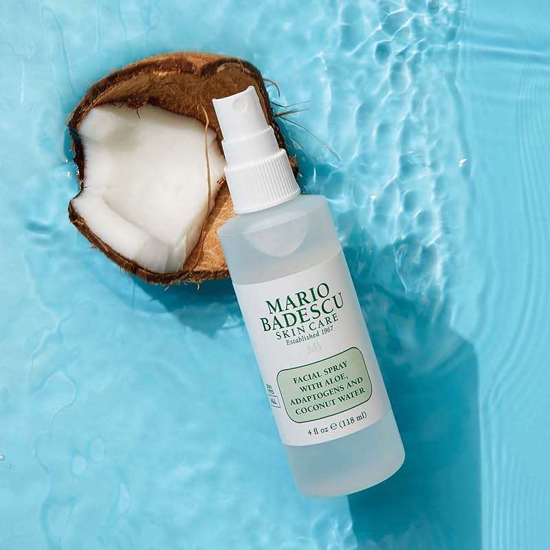 Mario Badescu Facial Spray with Aloe, Adaptogens & Coconut Water – Hydrating Face Mist for Dewy Glow, Lightweight Refreshing Skin Spray with Hyaluronic Acid & Niacinamide - Image 8