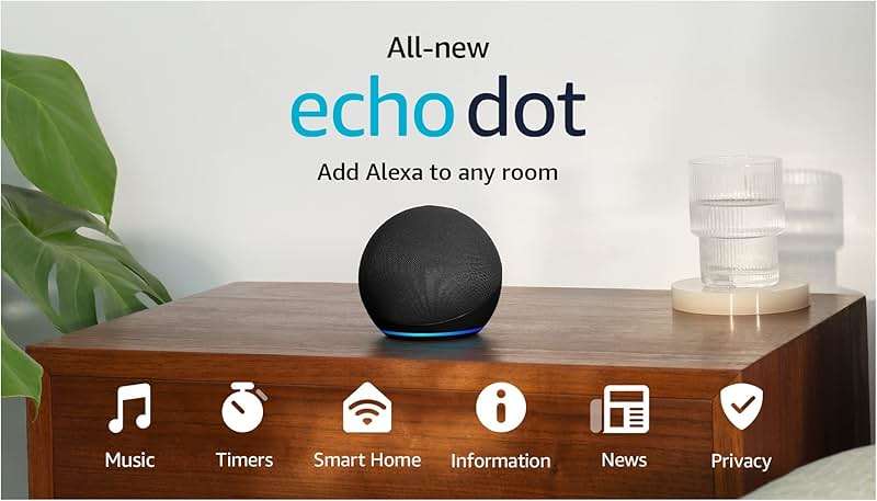 Amazon Echo Dot (newest model) - Vibrant sounding speaker, Designed for Alexa+, Great for bedrooms, dining rooms and offices, Charcoal - Image 12