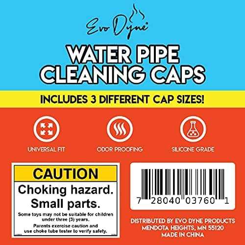 Evo Dyne Pipe Cleaner, Made in the USA | Glass Cleaner Removes Tar & Resin Effectively with Our Soak and Rinse Formula (Silicone Caps) - Image 5