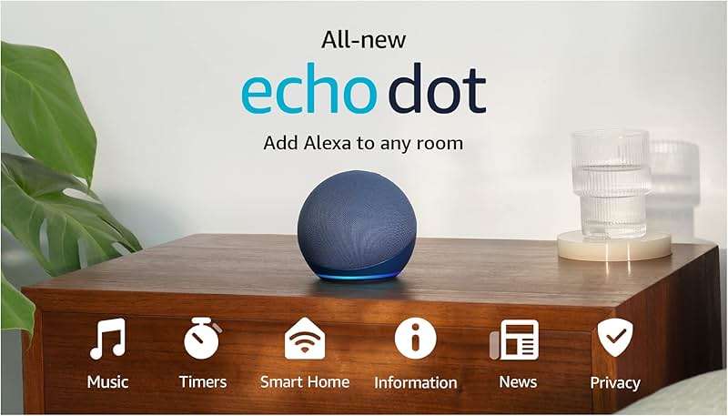 Amazon Echo Dot (newest model) - Vibrant sounding speaker, Designed for Alexa+, Great for bedrooms, dining rooms and offices, Deep Sea Blue - Image 12