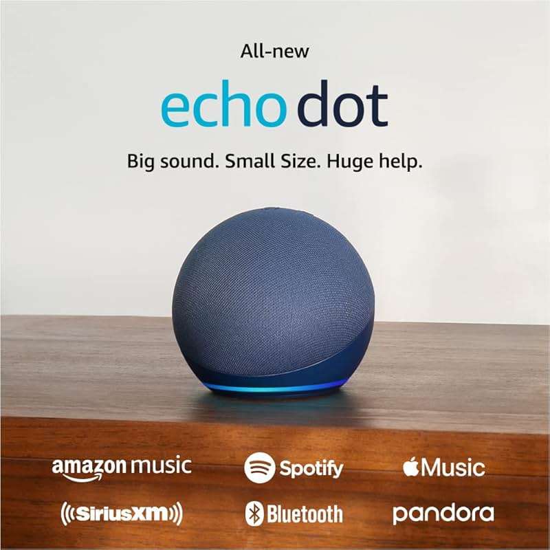 Amazon Echo Dot (newest model) - Vibrant sounding speaker, Designed for Alexa+, Great for bedrooms, dining rooms and offices, Deep Sea Blue - Image 10