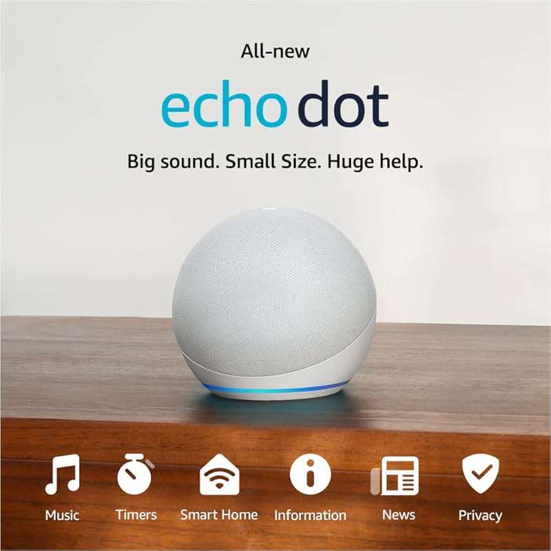 Amazon Echo Dot (newest model) - Vibrant sounding speaker, Designed for Alexa+, Great for bedrooms, dining rooms and offices, Glacier White - Image 11