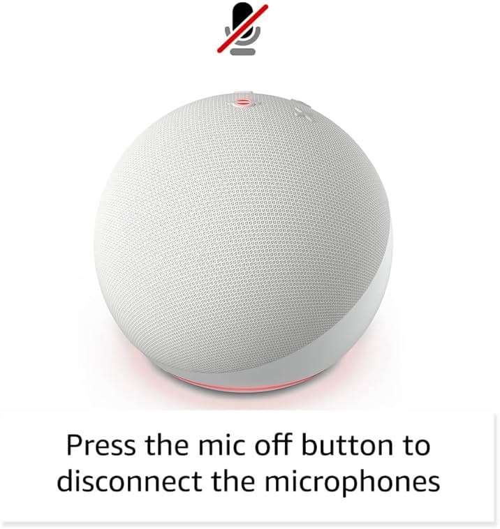 Amazon Echo Dot (newest model) - Vibrant sounding speaker, Designed for Alexa+, Great for bedrooms, dining rooms and offices, Glacier White - Image 6