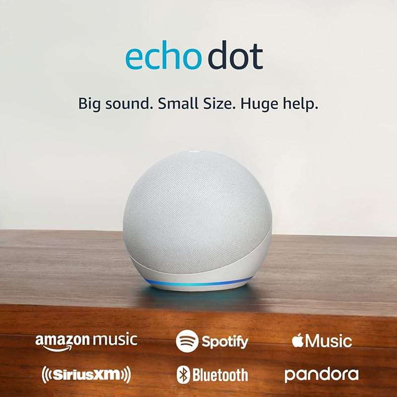 Amazon Echo Dot (newest model) - Vibrant sounding speaker, Designed for Alexa+, Great for bedrooms, dining rooms and offices, Glacier White - Image 8
