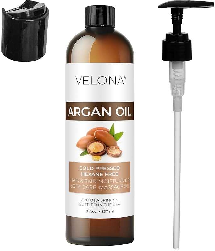 velona Argan Oil - 8 Fl Oz | 100% Pure and Natural | Morocco Oil | Skin, Body and Face Care | Nails Protector | Unrefined, Cold Pressed | Cap Kit - Image 6