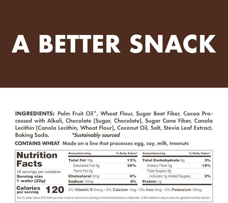 Rip Van Dark Chocolate Wafer Cookies - Healthy Snacks - Non GMO, Keto, Low Carb, Low Sugar (2g), Low Calorie and Vegan, 16 Count - Image 2