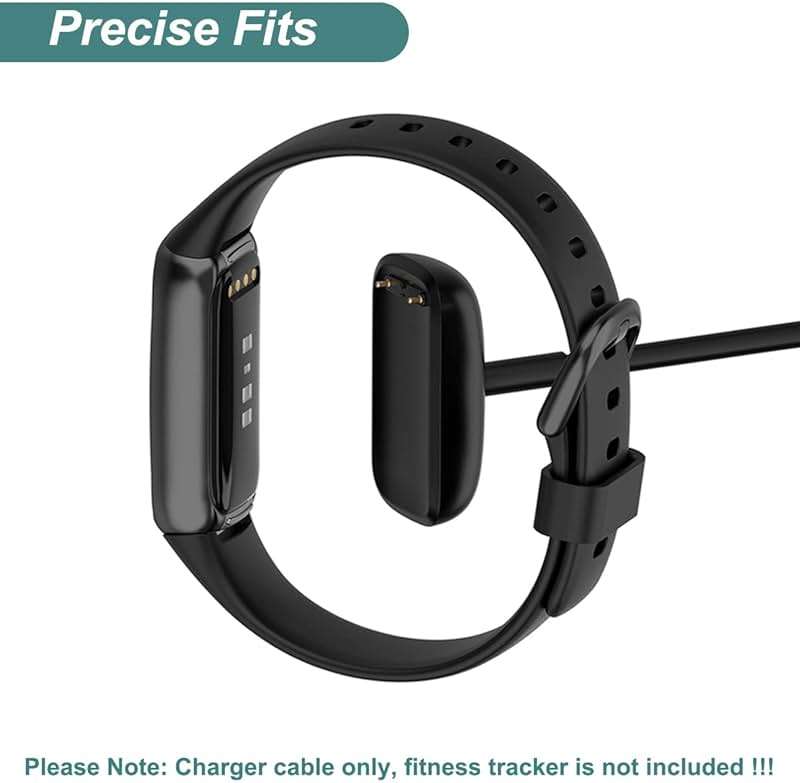 Charger for Fitbit Charge 5 / Charge 6 / Luxe, Replacement Charging Cable Cord Accessories for Fitbit Bands (2-Pack, 3.3ft/1m) - Image 3